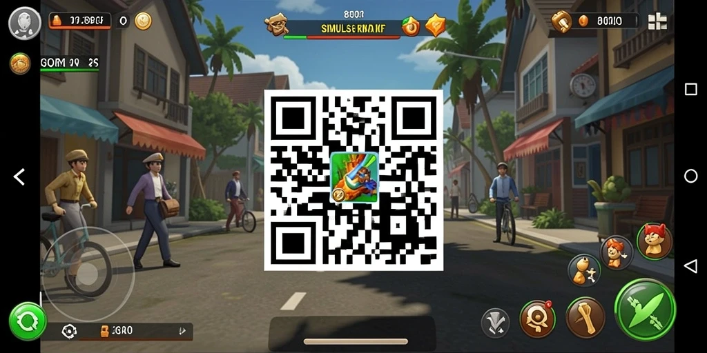 Tampilan gameplay menarik dari 8QR dengan kreativitas tanpa batas.