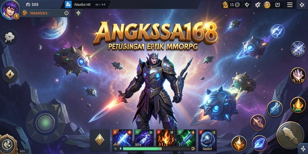 Tampilan gameplay seru dari ANGKASA168 di dunia MMORPG.