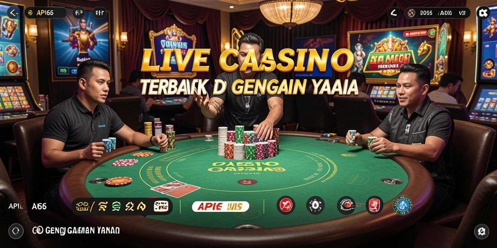 Tampilan gameplay seru di API66 dengan dealer langsung.