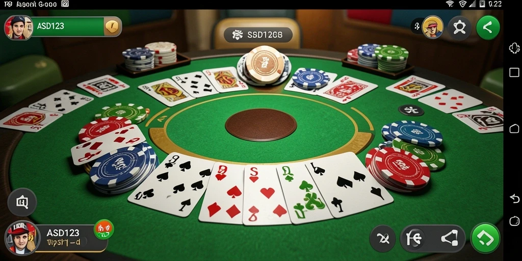Screenshot gameplay Gaple di ASD123 yang menampilkan suasana bermain.