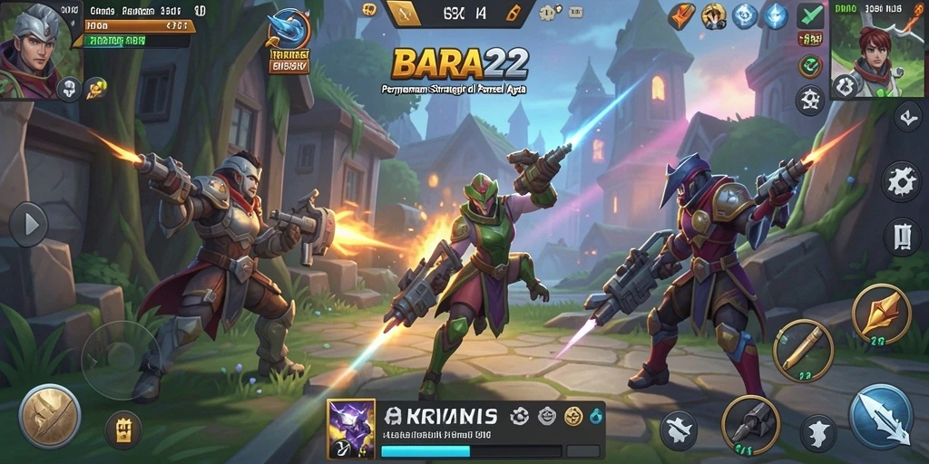 Tampilan gameplay BARA22 yang menarik dan dinamis.