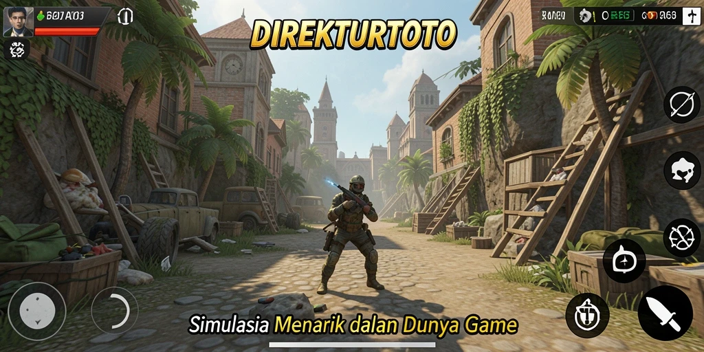 Tampilan gameplay menarik dari DIREKTURTOTO dengan banyak fitur simulasi.