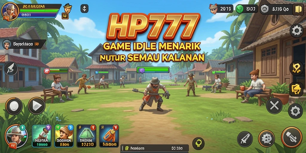 Tampilan gameplay HP777 yang menarik dan penuh warna.
