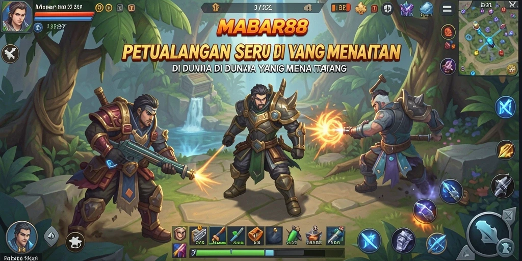 Tampilan gameplay seru dalam petualangan MABAR88 yang menantang.