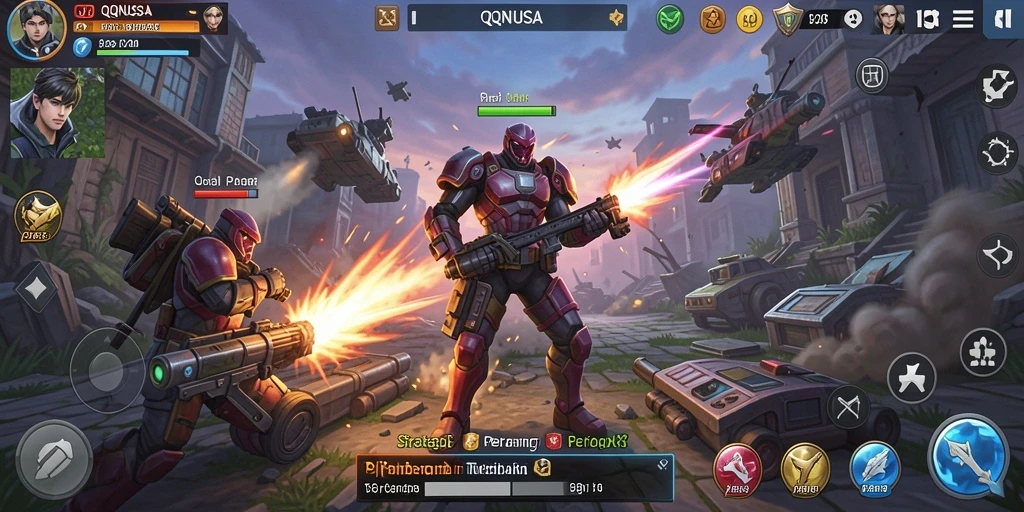 Tangkapan layar gameplay menarik dari QQNUSA yang menunjukkan pertempuran strategis.