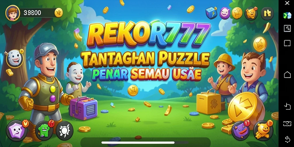 Tampilan gameplay REKOR777 menampilkan berbagai puzzle menarik.