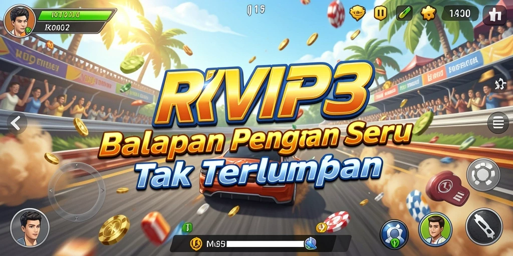 Gameplay seru dan mendebarkan dari balapan di RVIP3.