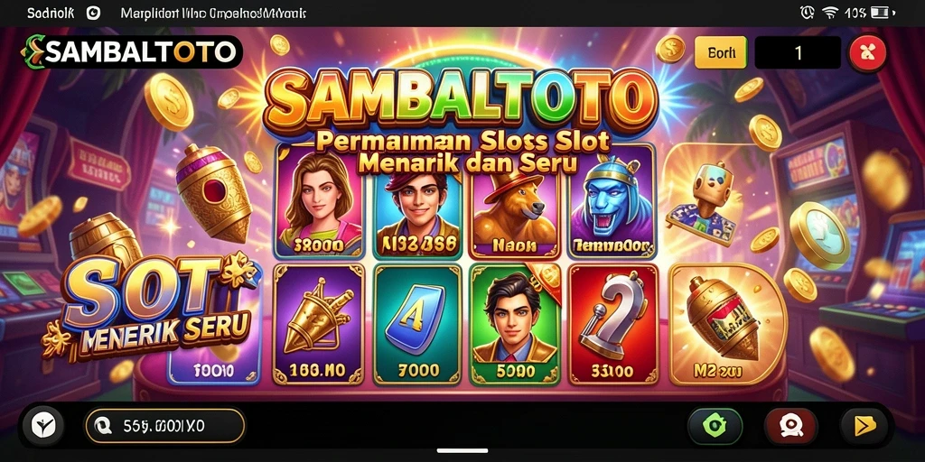 Tampilan gameplay yang menarik dari SAMBALTOTO dengan banyak fitur Slot.