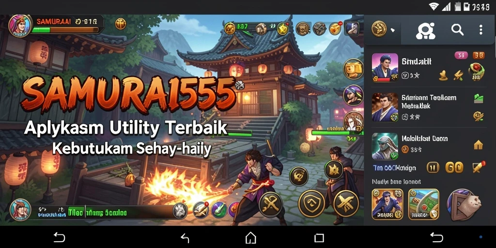 Tampilan utama SAMURAI555 dengan berbagai fitur Utility.