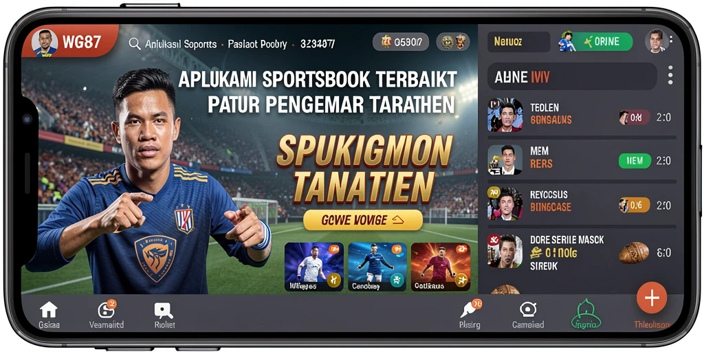 Tampilan gameplay Sportsbook yang mengasyikkan dan interaktif.